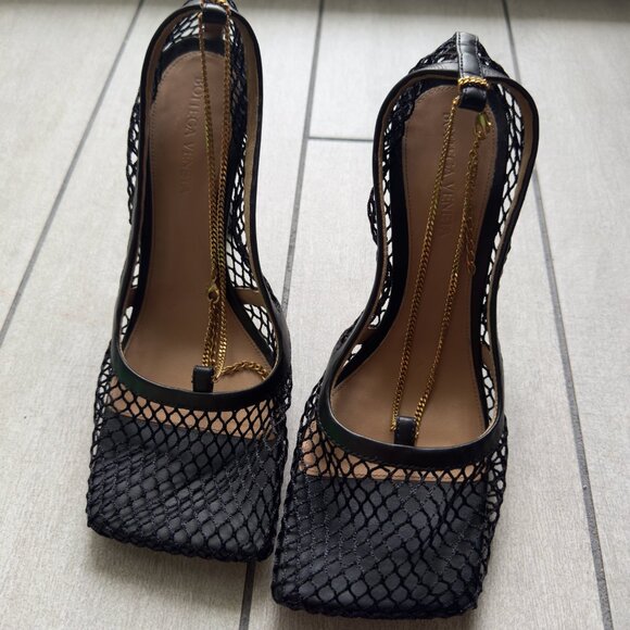 NWT BOTTEGA VENETA MESH BLACK PUMP - Picture 8 of 13